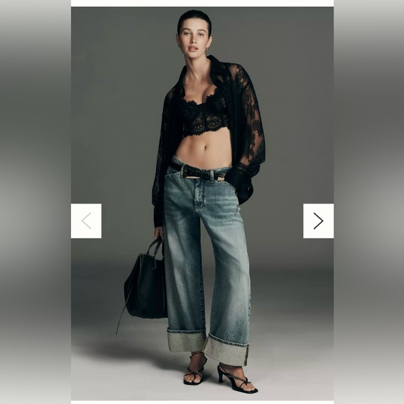 Pilcro Denim - PILCRO By Anthropologie Kayden Barrel Carpenter Jeans Women's Size 28